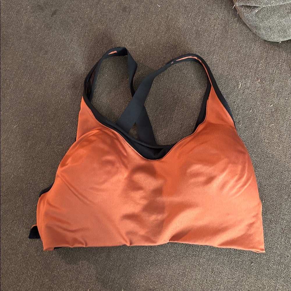 Orange and Black Sports Bra Victoria Secret
